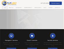 Tablet Screenshot of bluejeannetworks.com